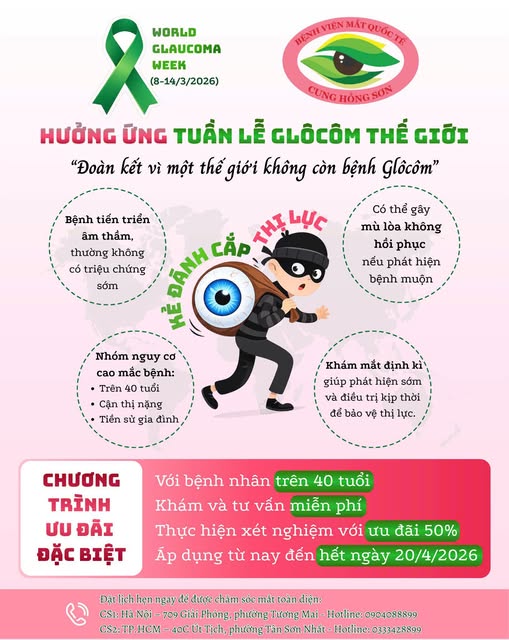 Hưởng ứng Tuần Lễ Glôcôm